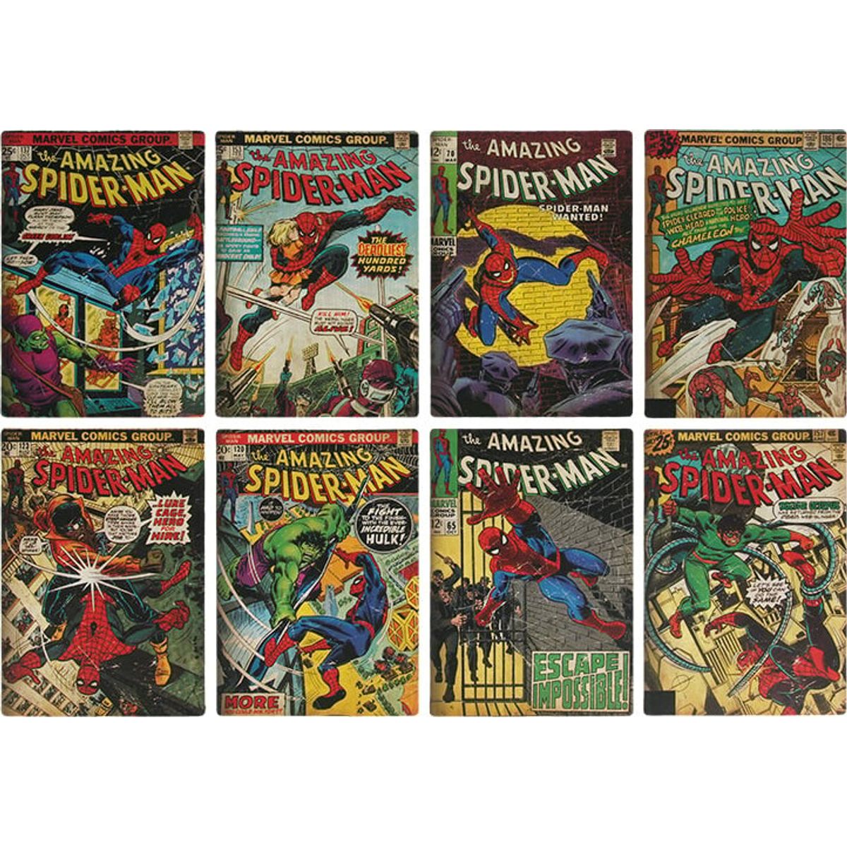 Spiderman Comic Book Coasters