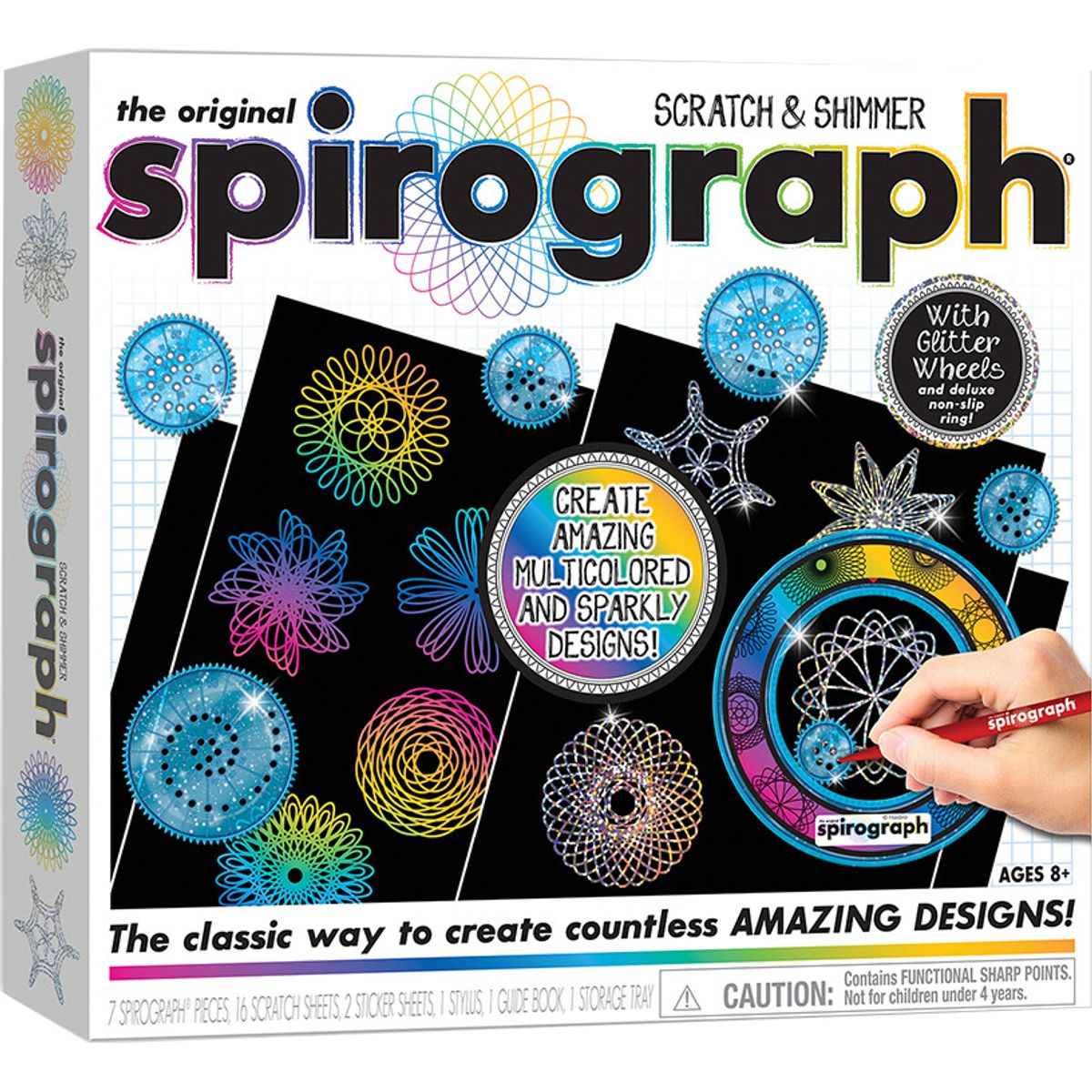 Spirograph Sæt - Scratch & Shimmer