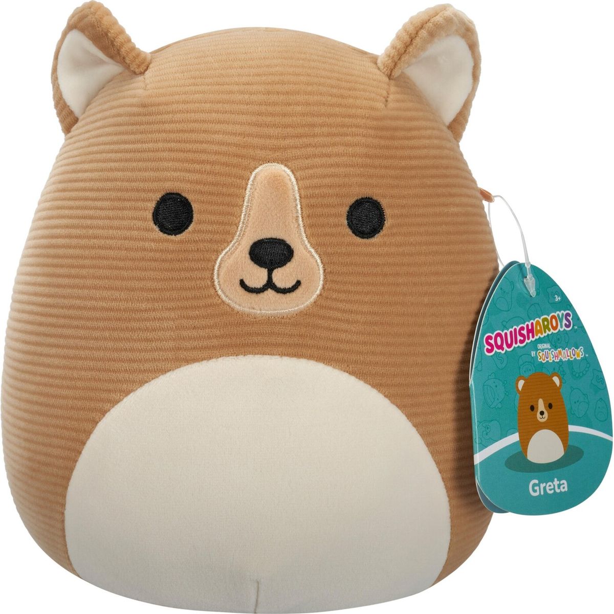 Squishmallows Bamse - Greta Grizzly Bjørn - Squisharoys - 19 Cm