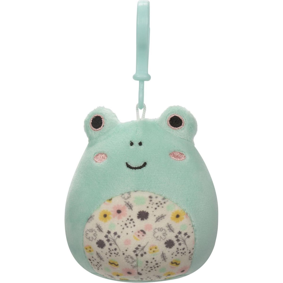 Squishmallows Bamse - Spring - Fritz The Frog - Med Klips - 9 Cm