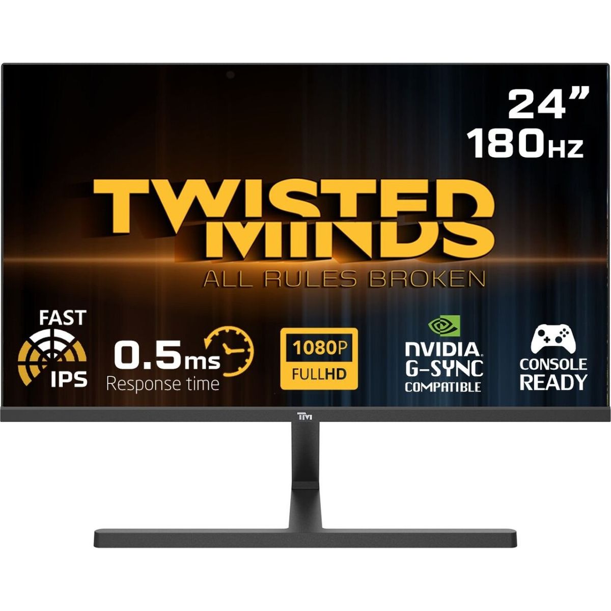 Twisted Minds - 24 ,flat ,fhd ,180hz, 0.5ms, Fast Ips, Hdr ,hdmi2.1 Gaming Monitor