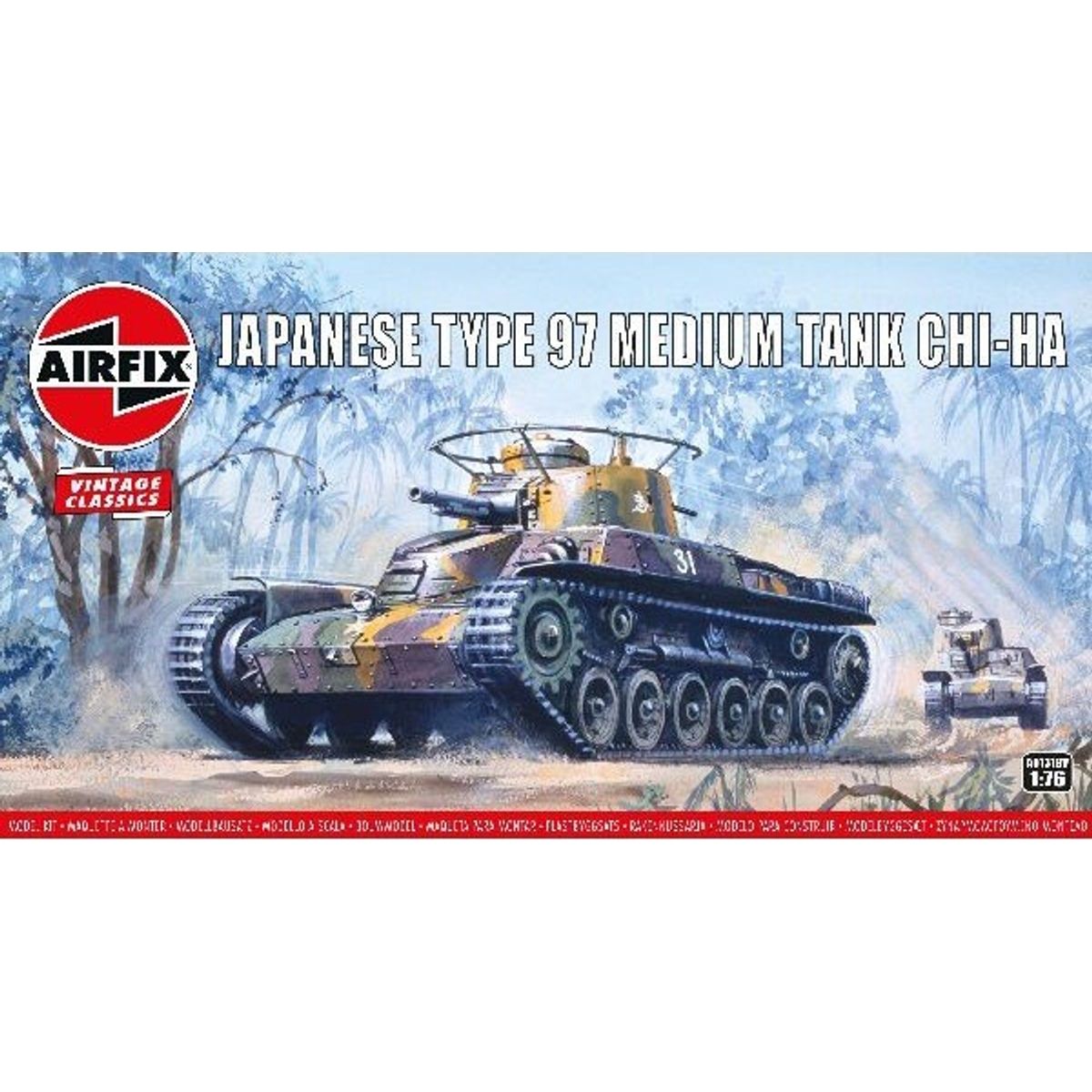 Airfix - Japanese Type 97 Tank Byggesæt - 1:76 - A01319v