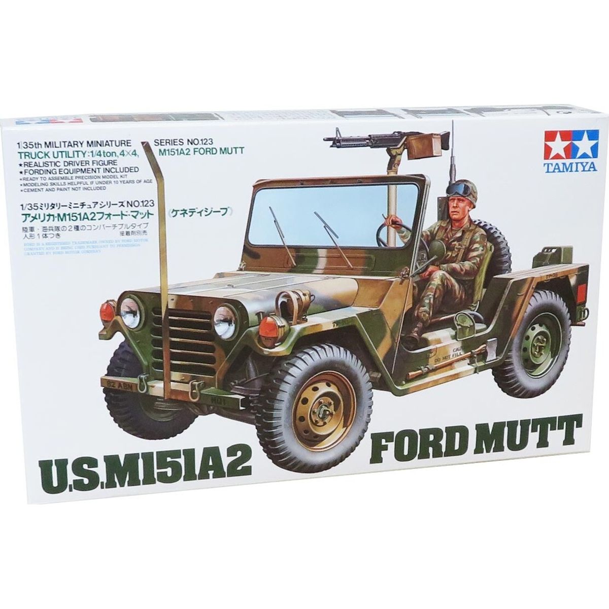 Tamiya - M151a2 Ford Mutt Modelbil Byggesæt - 1:35 - 35123