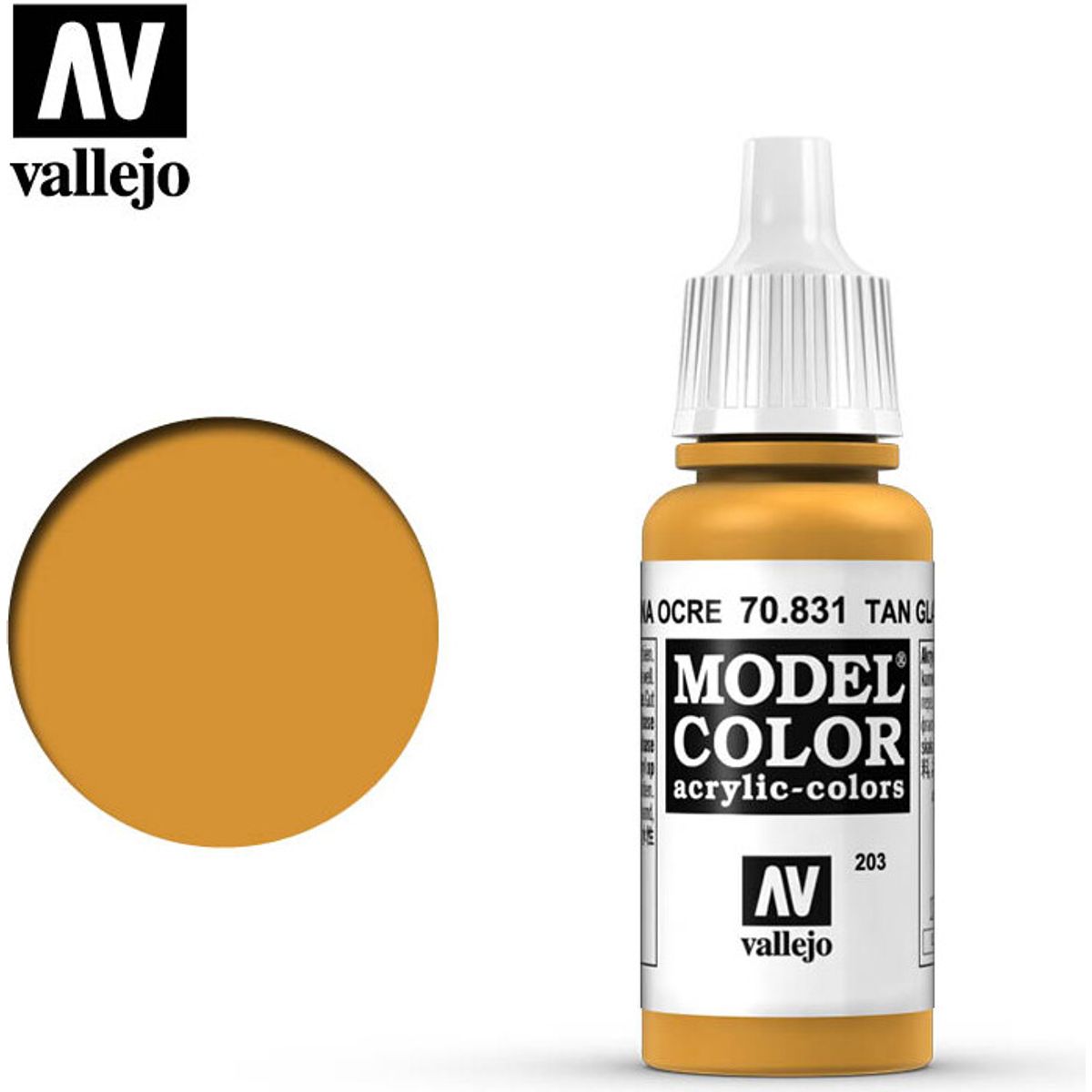 Vallejo - Model Color - Tan Glaze Mat - 17 Ml - 70831