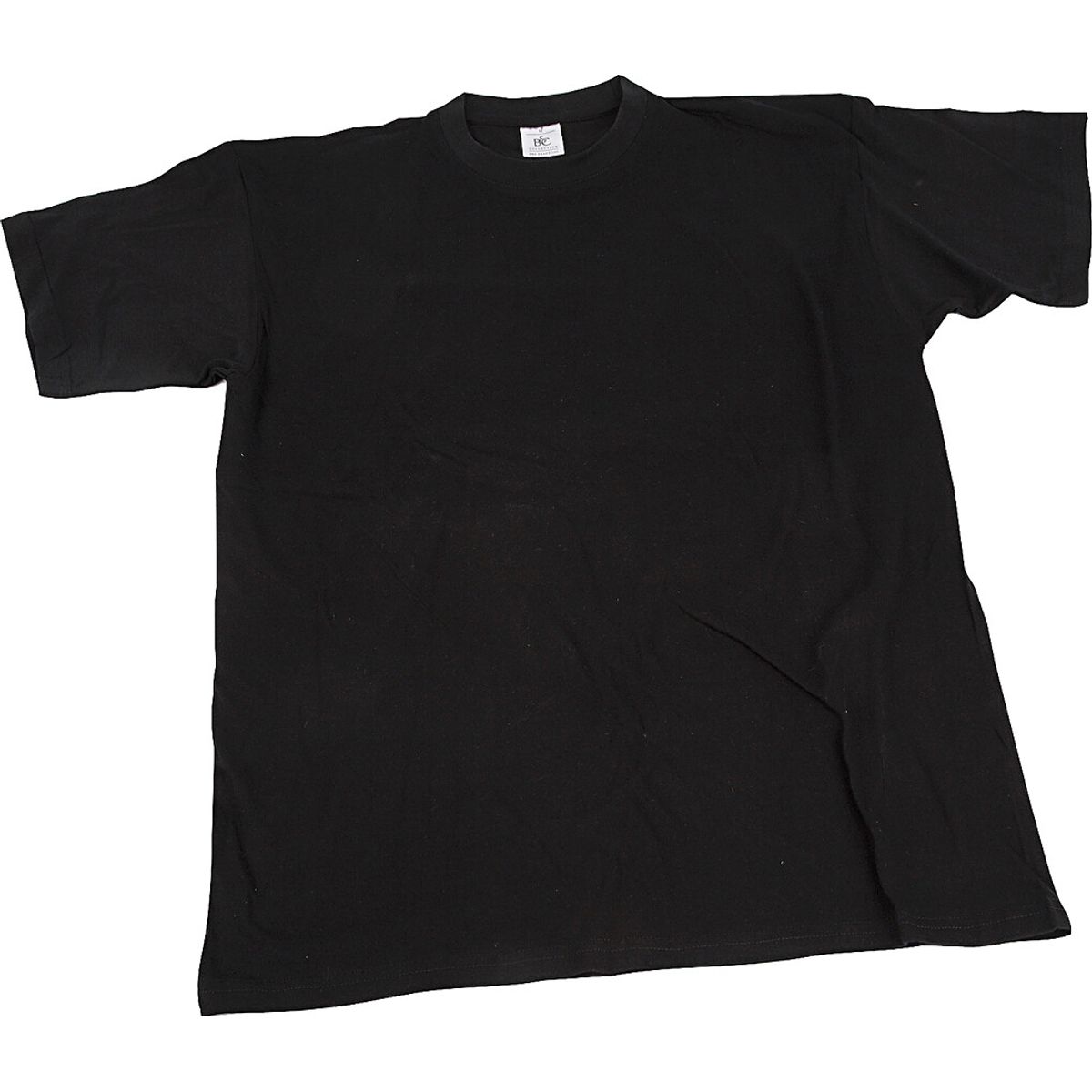 Blank T-shirt Til Maling - B 32 Cm - Str. 3-4 år - Rund Hals - Sort