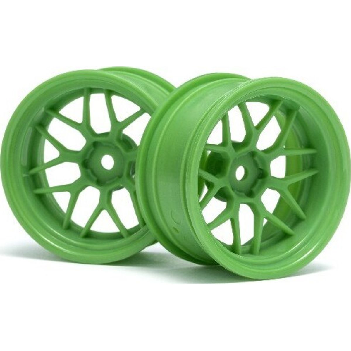 Tech 7 Wheel Green 52x26x+9mm Offset (2pcs) - Hp116532 - Hpi Racing