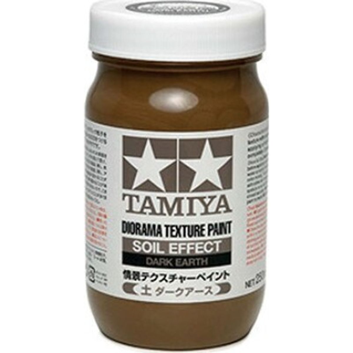 Tamiya - Diorama Texture Paint Soil - Dark Earth 250 Ml - 87121