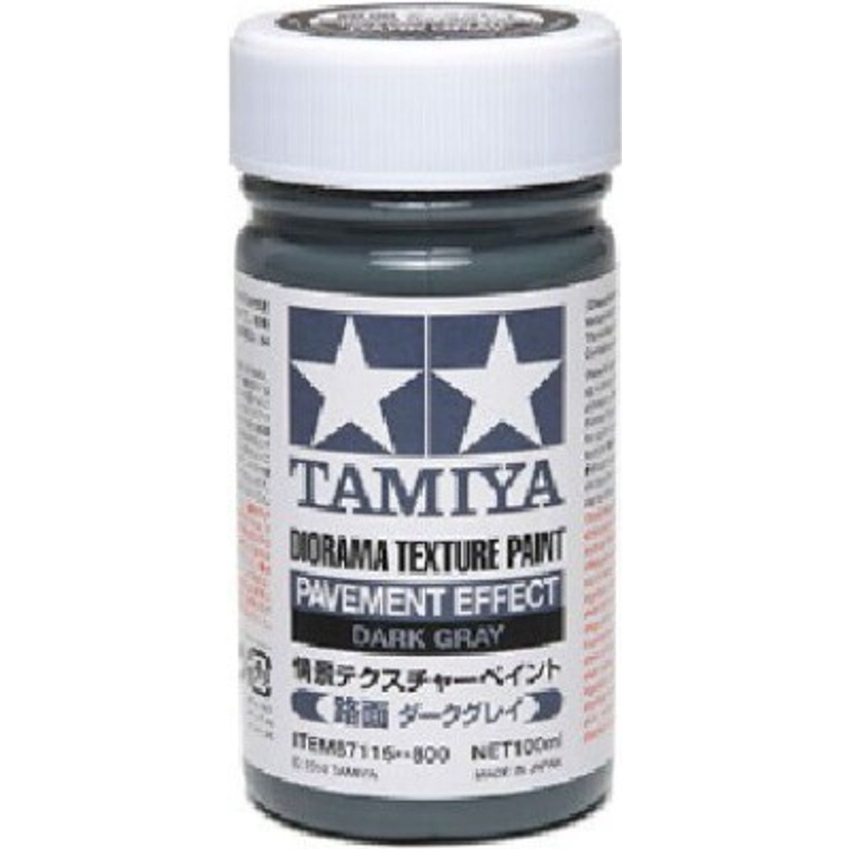 Tamiya - Diorama Texture Paint Pavement - Dark Gray 100 Ml - 87115