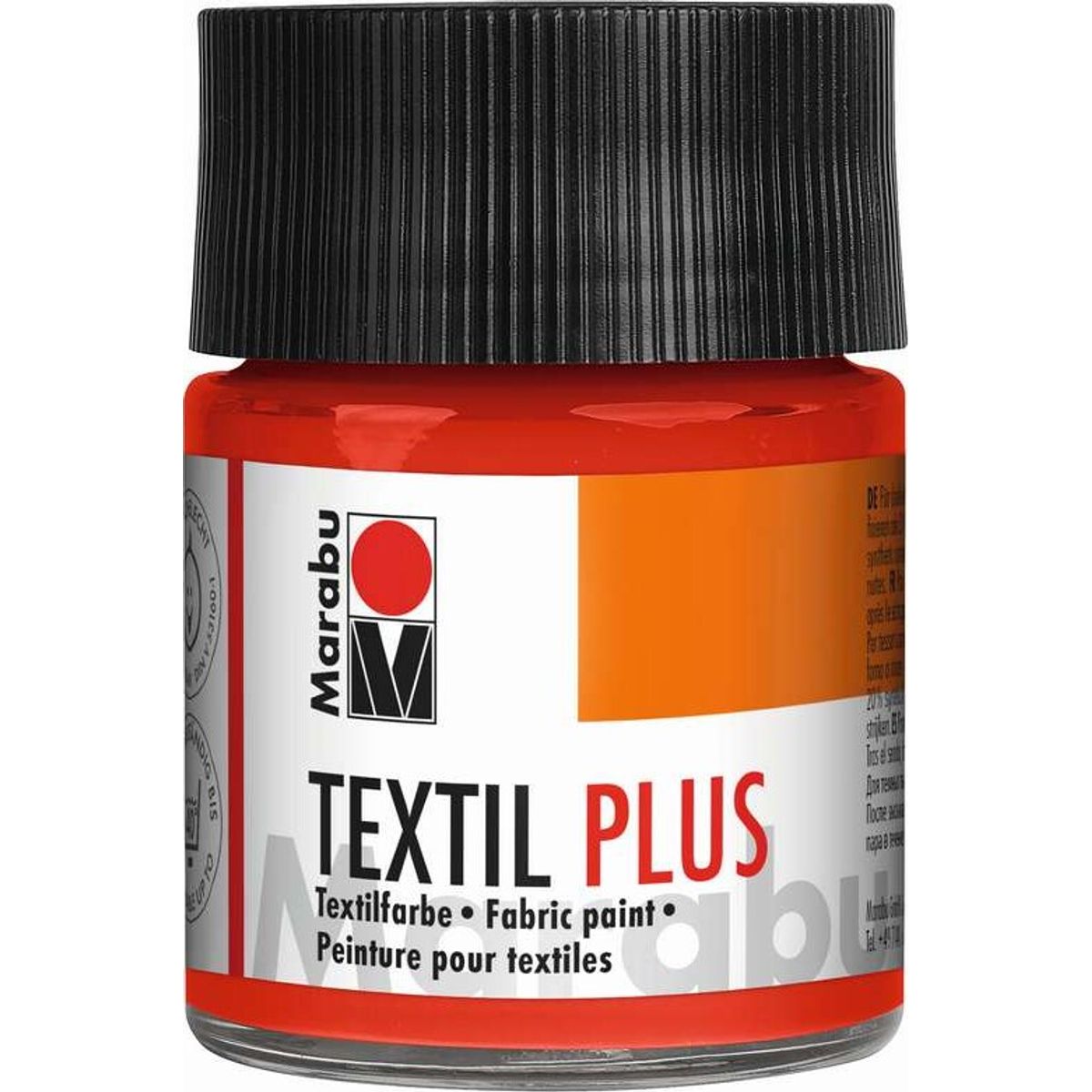 Tekstil Maling - Light Vermilion - Textil Plus - 50 Ml - Marabu