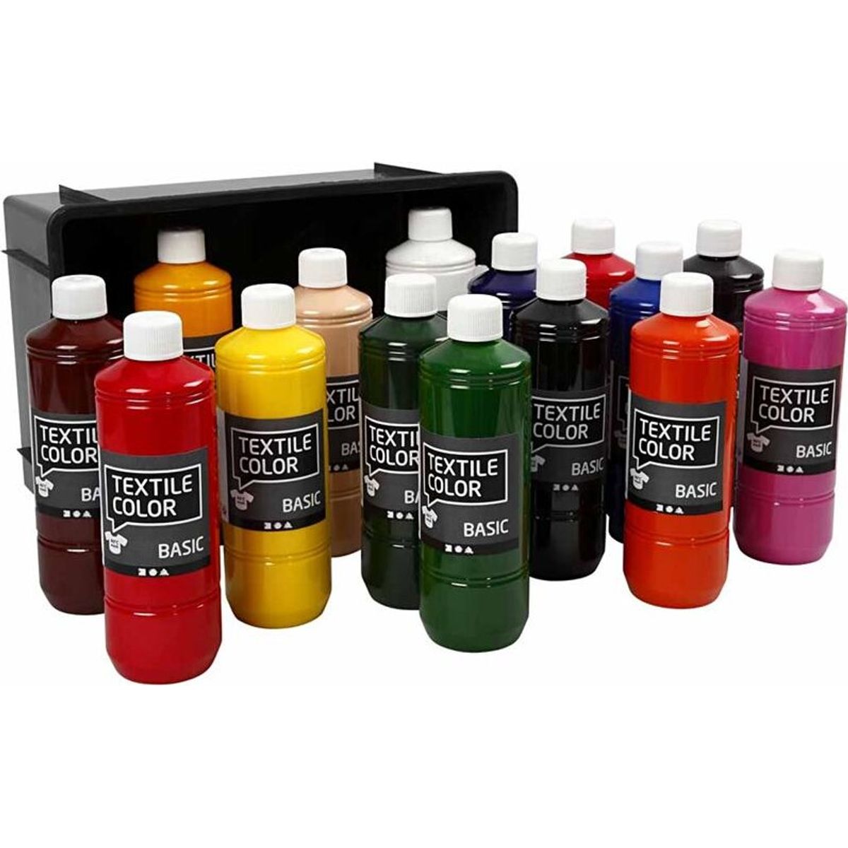 Tekstilmaling - Forskellige Farver - Textile Color Basic 15x500 Ml