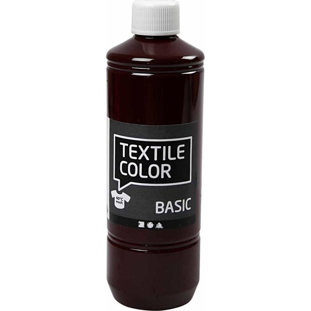 Tekstilmaling - Textile Color Basic - Aubergine 500 Ml