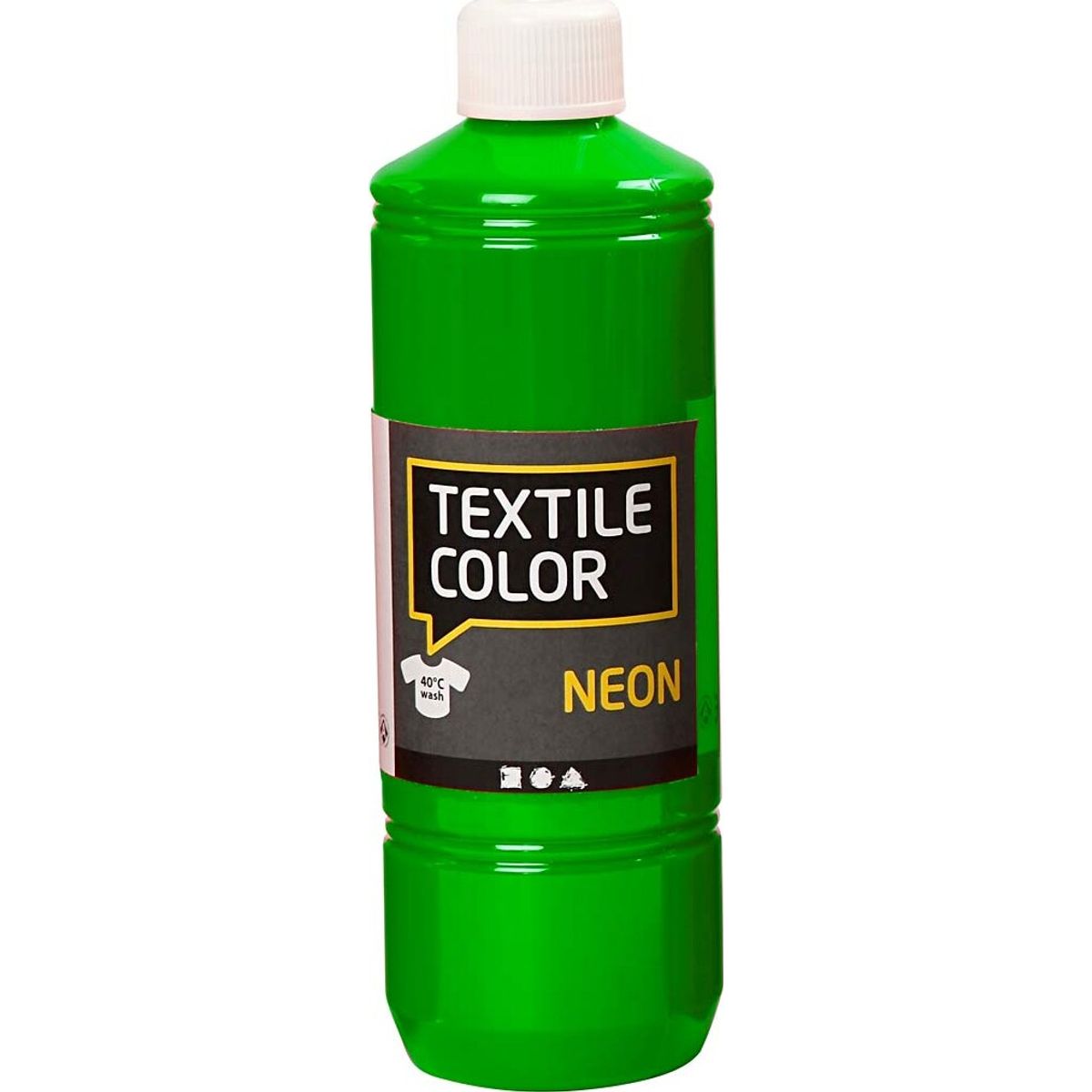 Tekstilmaling - Textile Color Neon - Neon Grøn 500 Ml