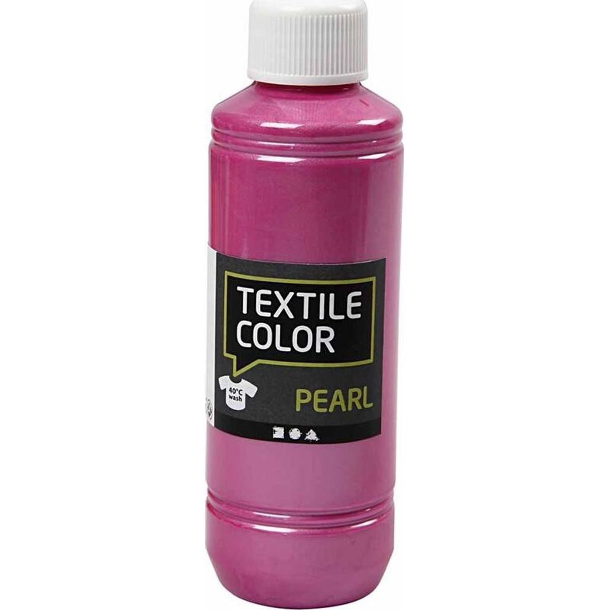 Tekstilmaling - Textile Color Pearl - Perlemor - Cyklame 250 Ml