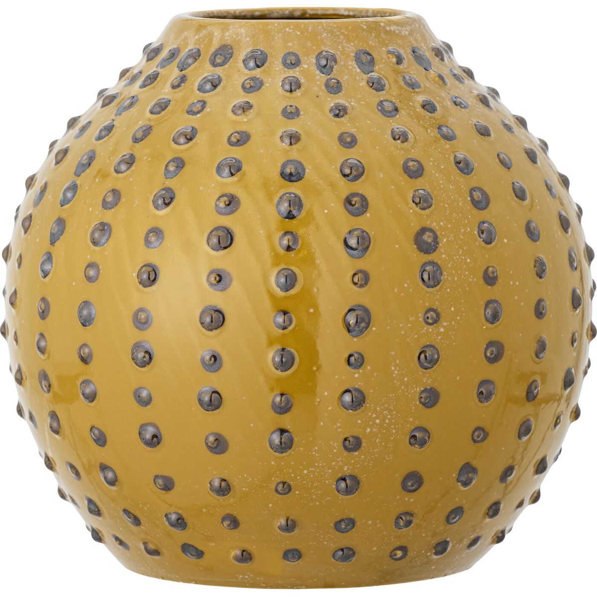 Creative Collection - Toofan Vase - Gul - Stentøj - H 26 Cm