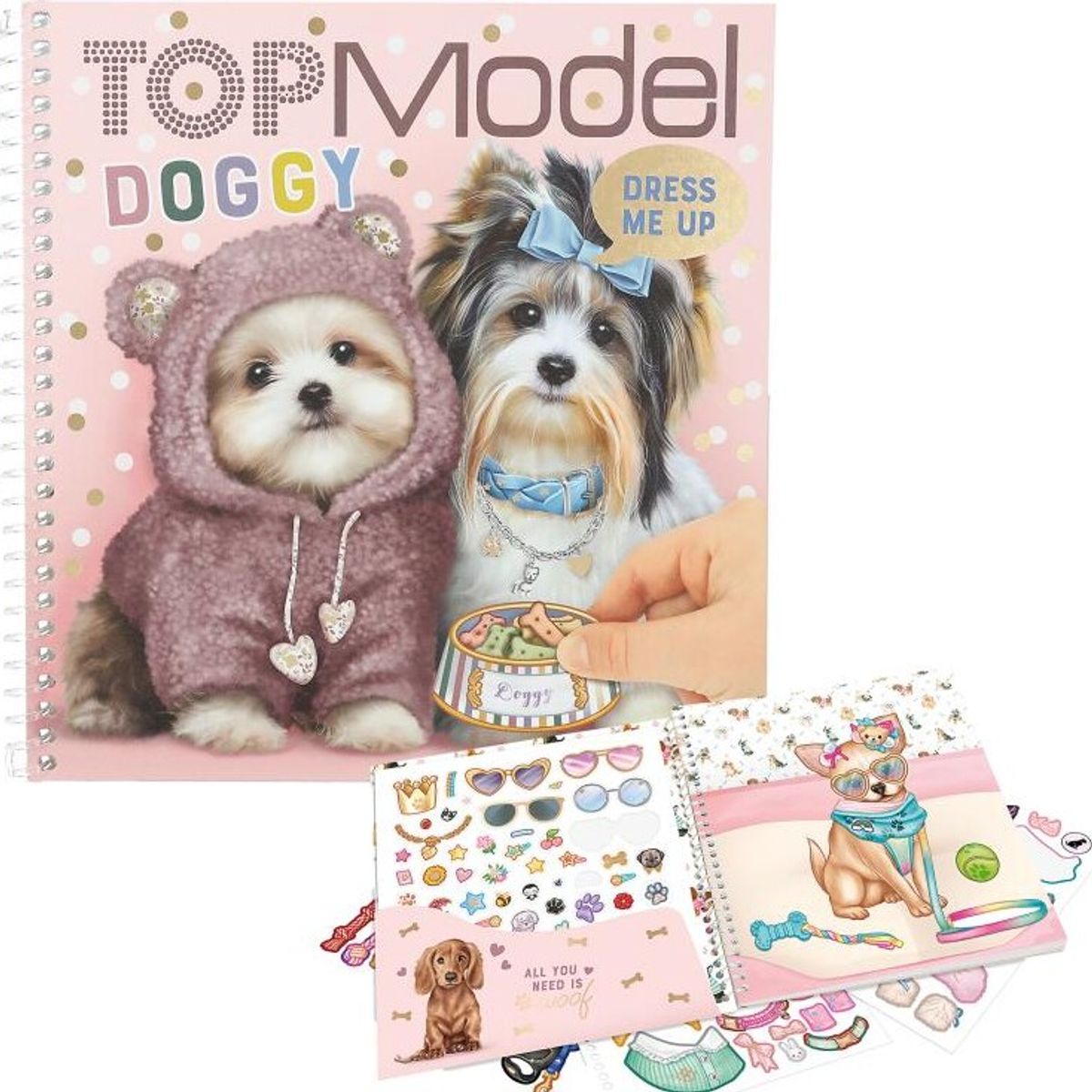 Top Model - Dress Me Up - Klistermærkebog - Doggy - Topmodel - Bog