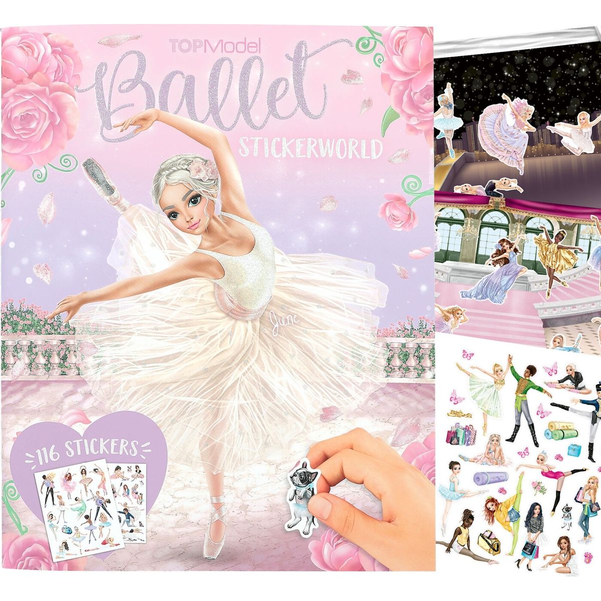 Top Model - Klistermærkebog - Stickerworld - Ballet