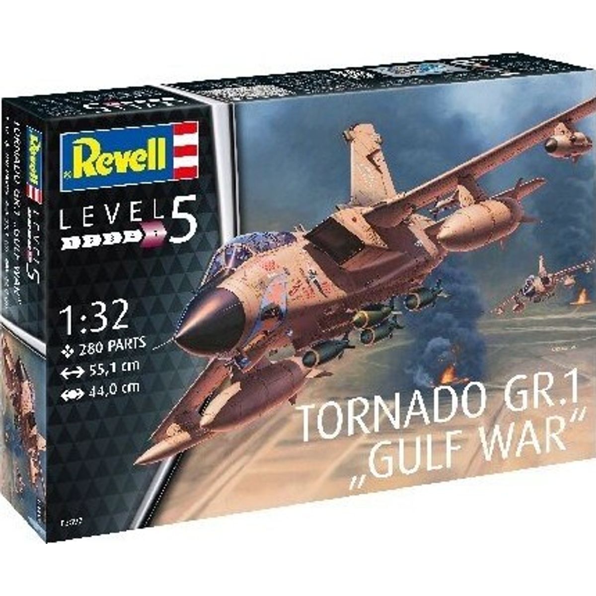 Revell - Tornado Gr1 Fly Byggesæt - 1:32 - Level 5 - Gulf War - 03892