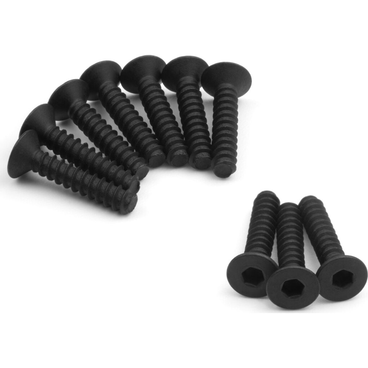 Tp. Flat Head Screw M3x15mm (hex Socket/10pcs) - Hp160592 - Hpi Racing