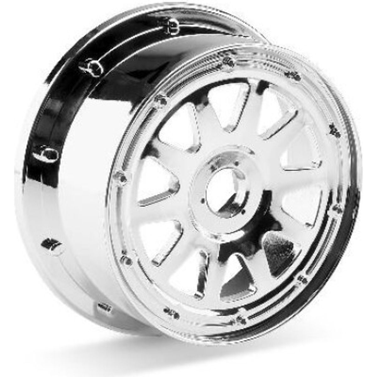 Tr-10 Wheel Chrome (120x65mm/-10mm Offset) - Hp104977 - Hpi Racing