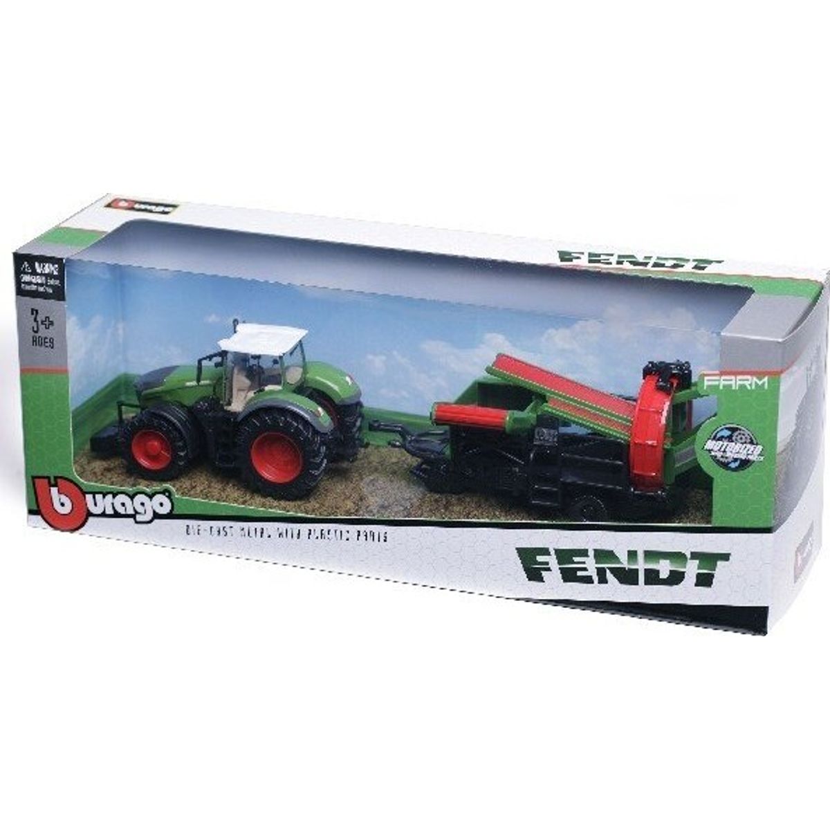 Bburago - Fendt Traktor - Die-cast Metal - 10 Cm