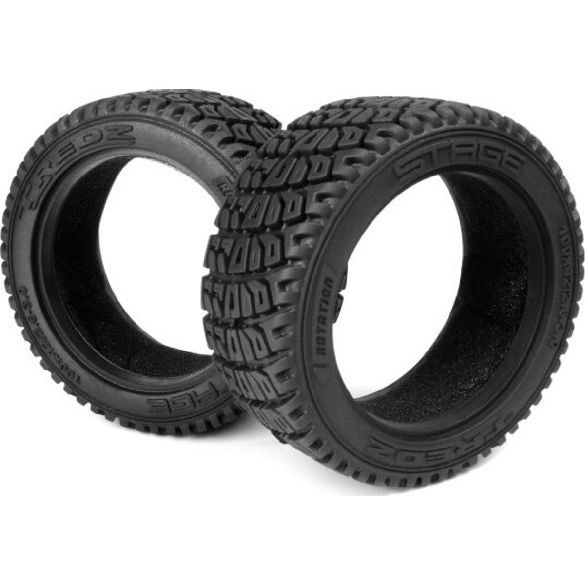 Tredz Stage Belted Tire (100x42mm/2.6-3.0in/2pcs) - Mv150366 - Maverick Rc