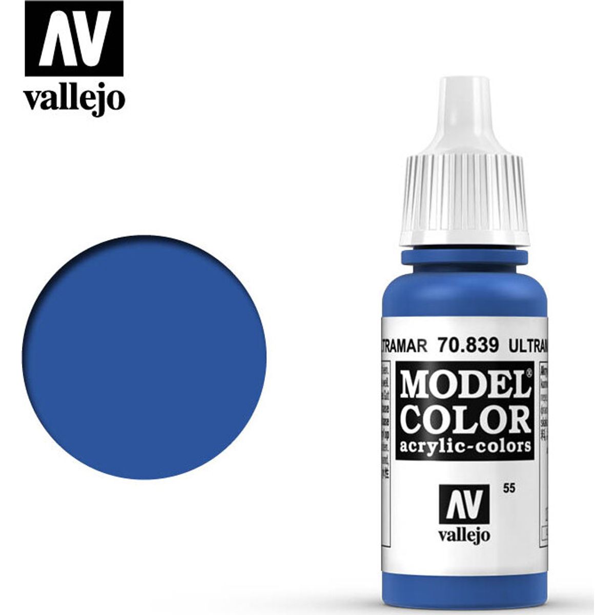 Vallejo - Model Color - Ultramarine Mat - 17 Ml - 70839