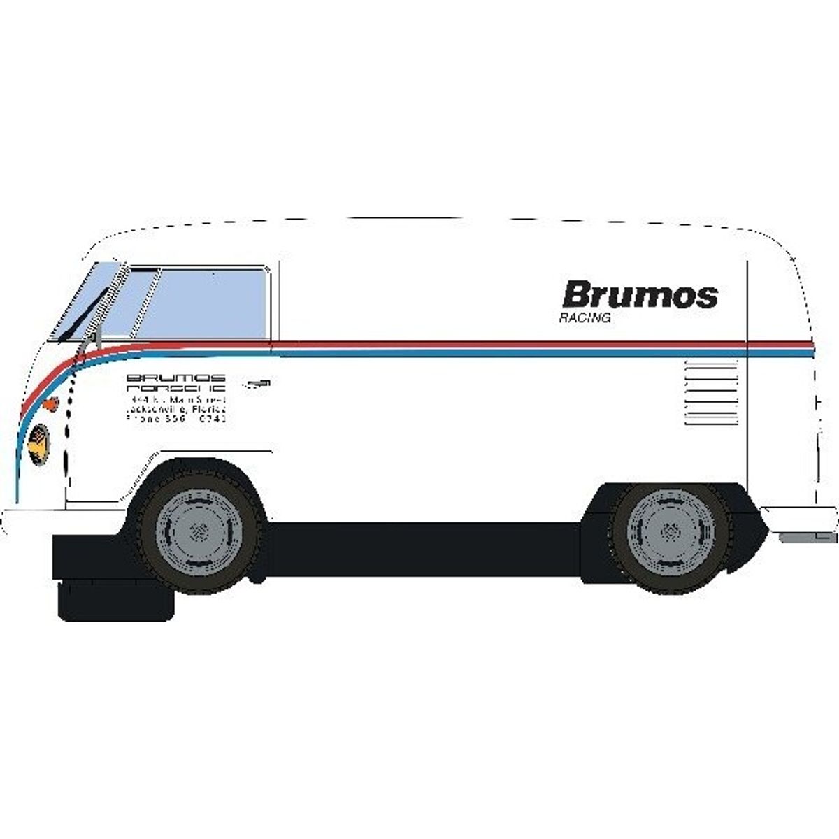 Scalextric - Vw Panel Van - Brumos Racing - 1:32 - C4086