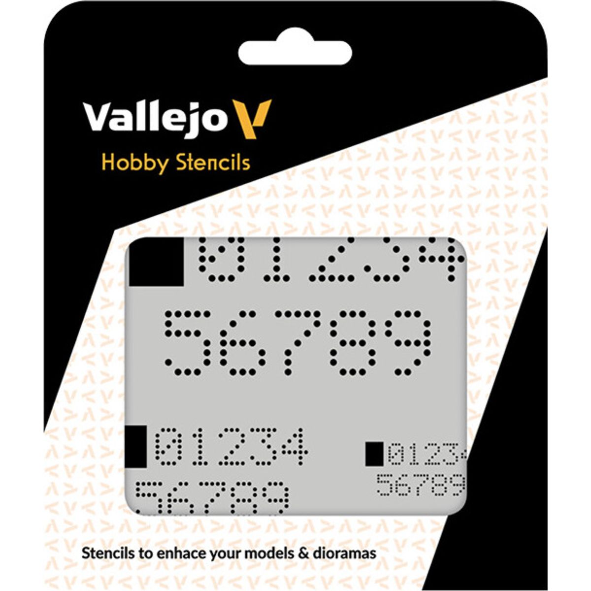 Vallejo - Hobby Stencils - Maleskabelon - Digitale Numre