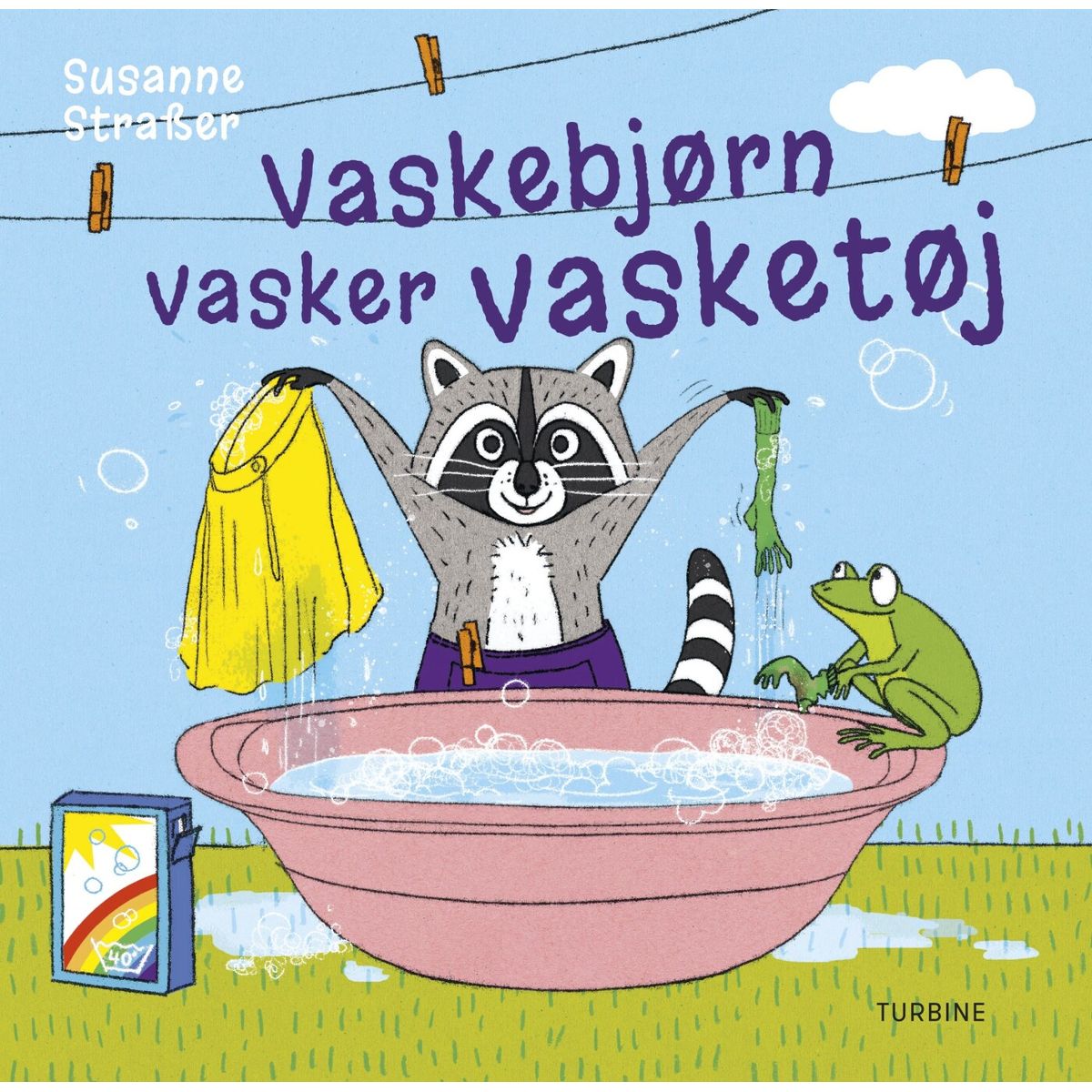 Vaskebjørn Vasker Vasketøj - Susanne Straßer - Bog