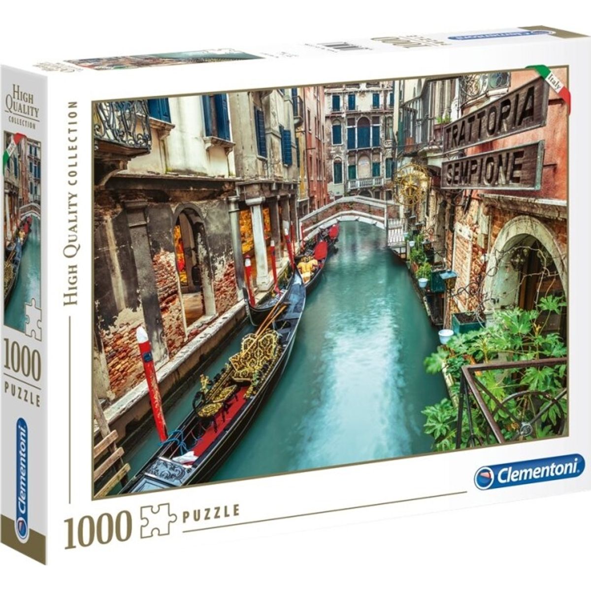 Venedig Puslespil - Canal Grande - High Quality - 1000 Brikker - Clementoni