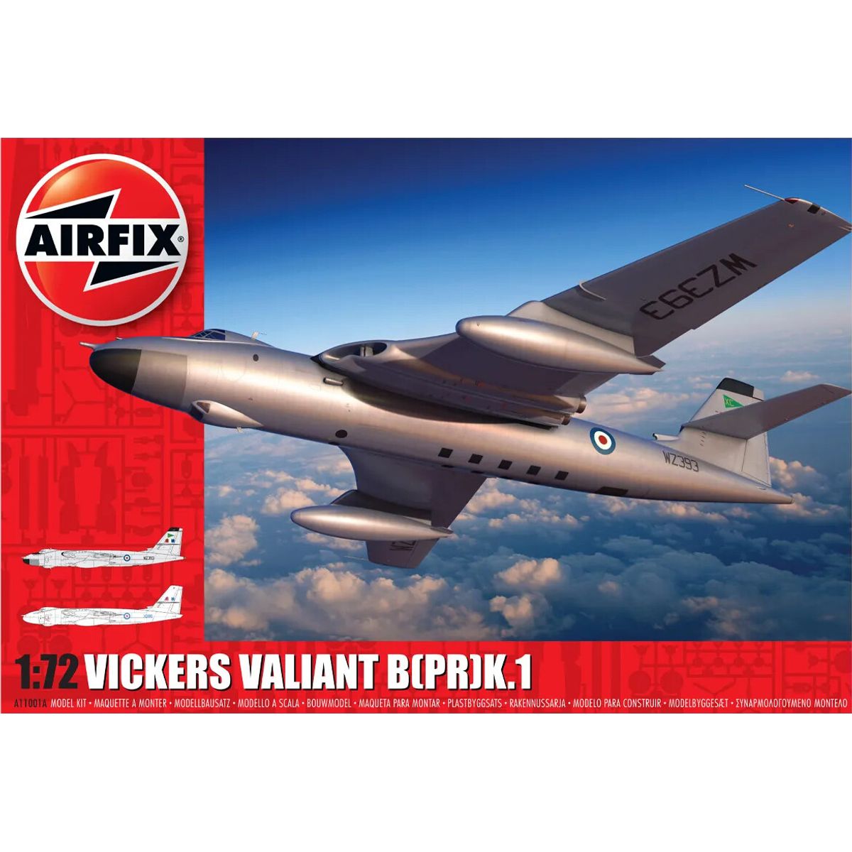 Airfix - Vickers Valiant Fly Byggesæt - 1:72 - A11001a