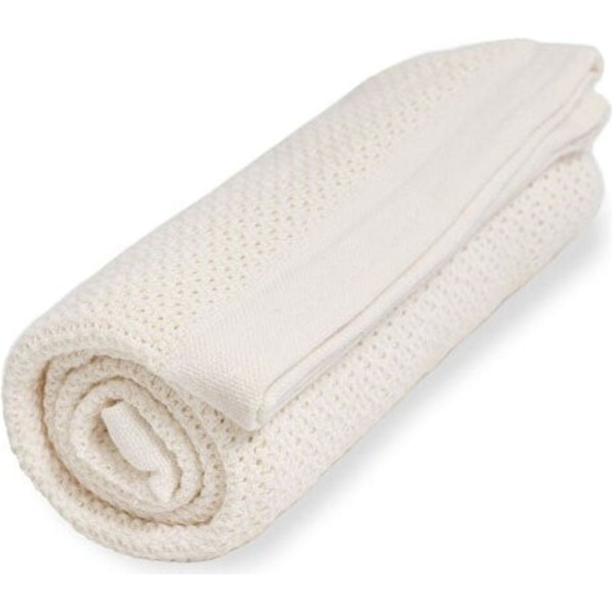 Vinter & Bloom - Filt Soft Grid Blanket Eco Pearl White