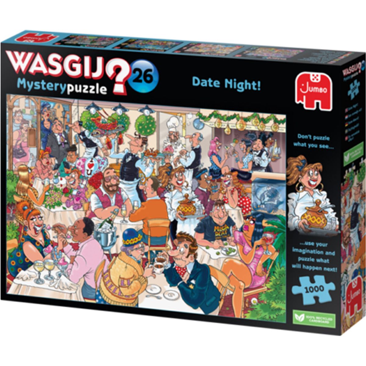 Wasgij - Mystery 26 Puslespil - Date Night! - 1000 Brikker