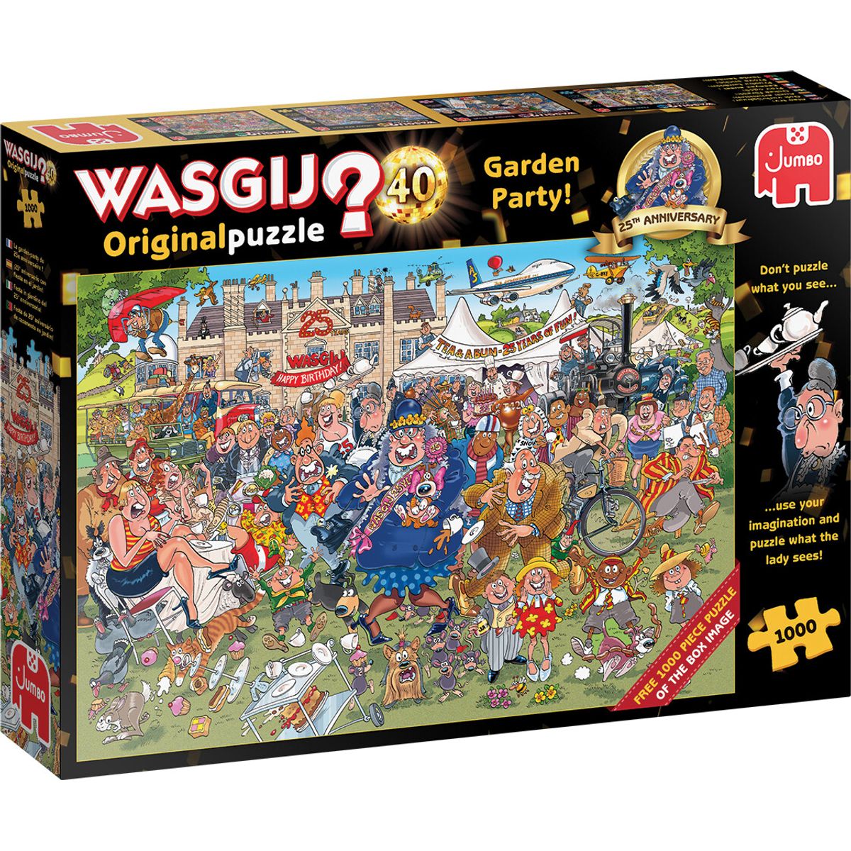 Wasgij - Original 40 Puslespil - 1000 Brikker - Garden Party!