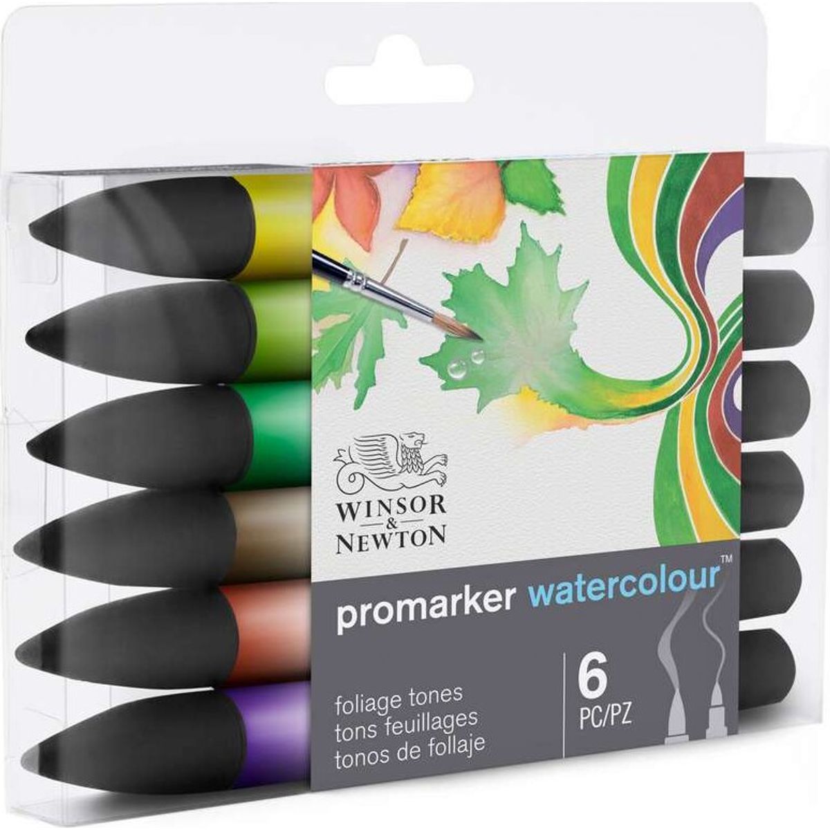 Winsor & Newton - Promarker Tusser - Foliage Tones - 6 Farver