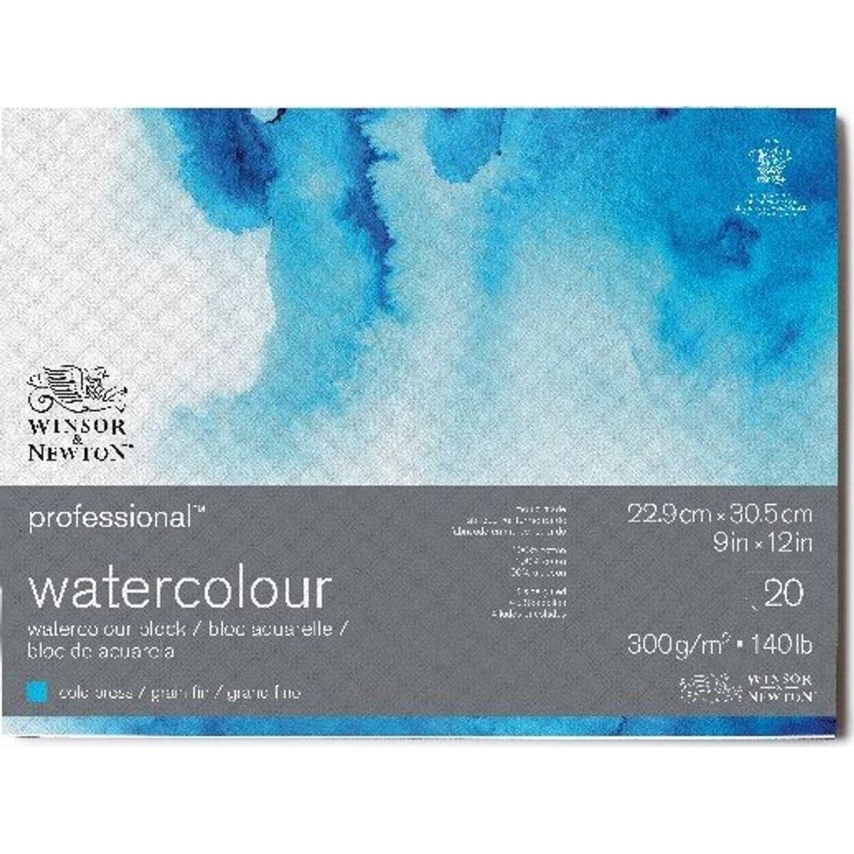 Winsor & Newton - Akvarelblok - 23x31 Cm - Cold Press - 20 Ark