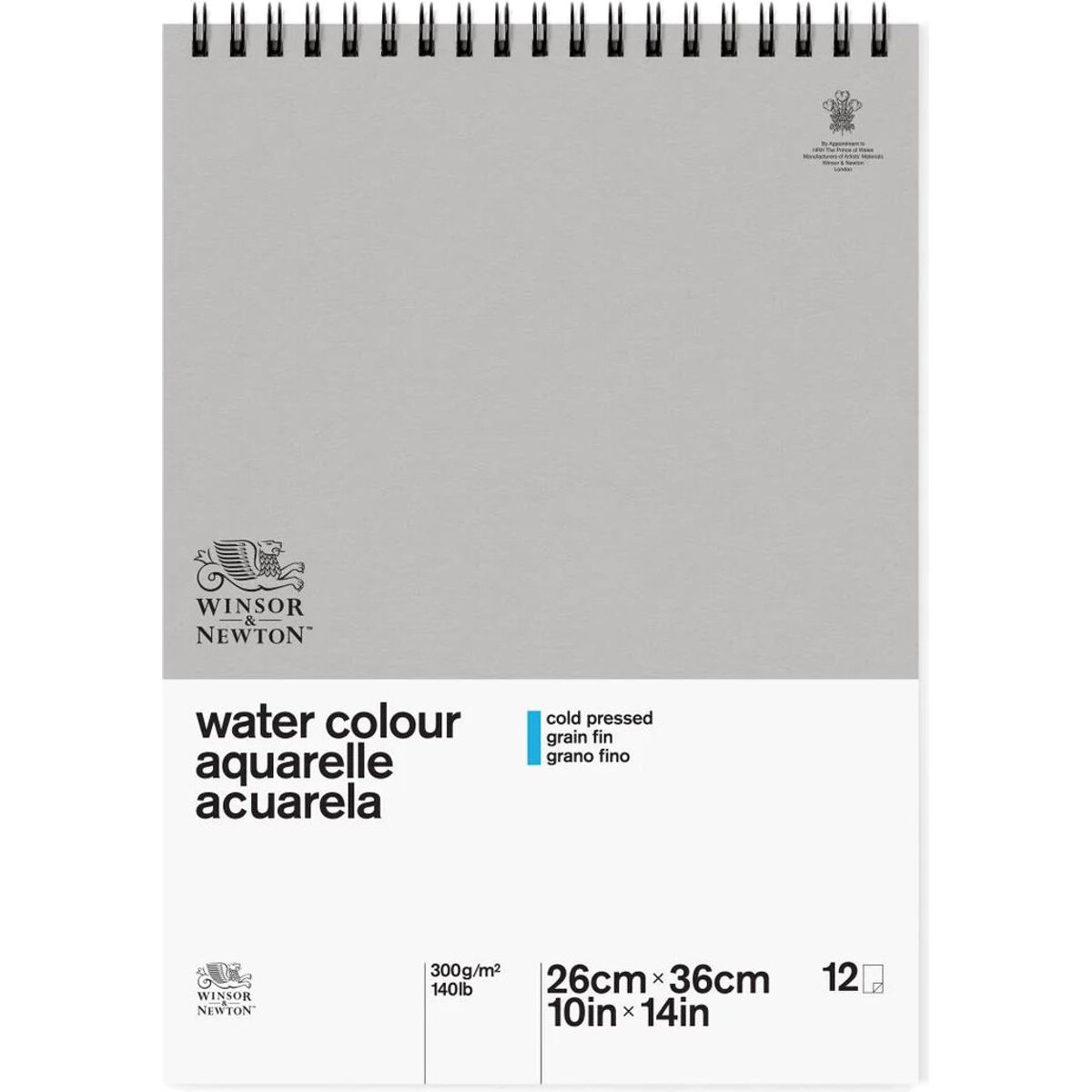 Winsor & Newton - Akvarelblok - 26x36 Cm - Cold Press - 12 Ark