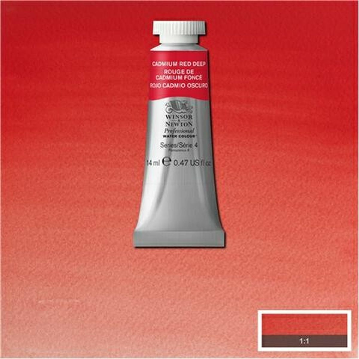 Winsor & Newton - Akvarelfarve - Cadmium Red Deep 14 Ml