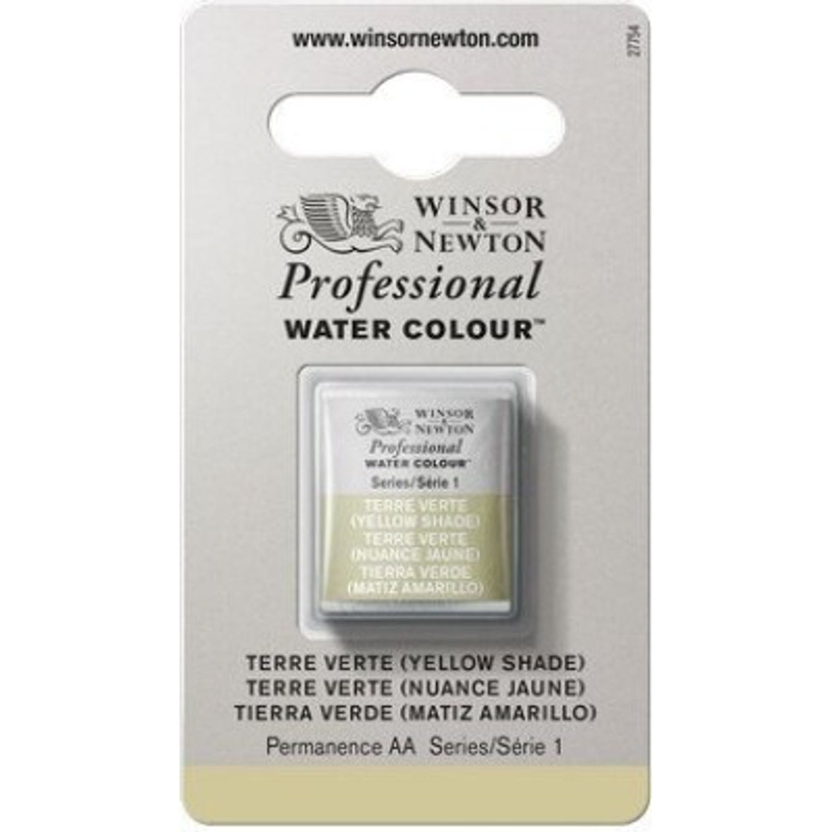 Winsor & Newton - Akvarelfarve 1/2 Pan - Terre Verte - Yellow Shade