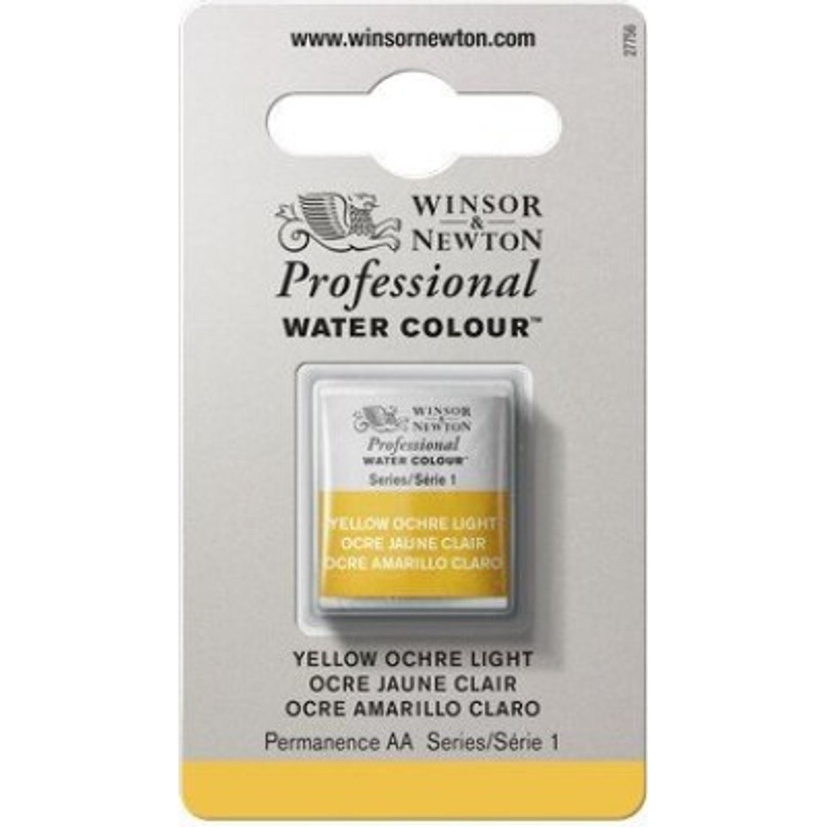 Winsor & Newton - Akvarelfarve 1/2 Pan - Yellow Ochre Light