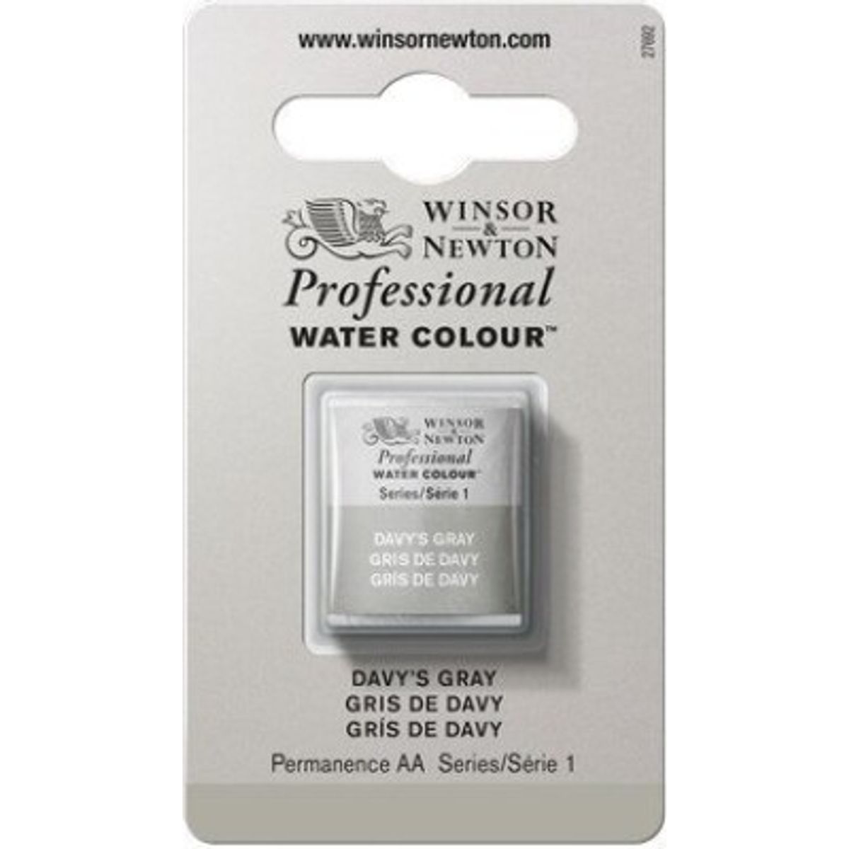 Winsor & Newton - Akvarelfarve 1/2 Pan - Davy's Grey