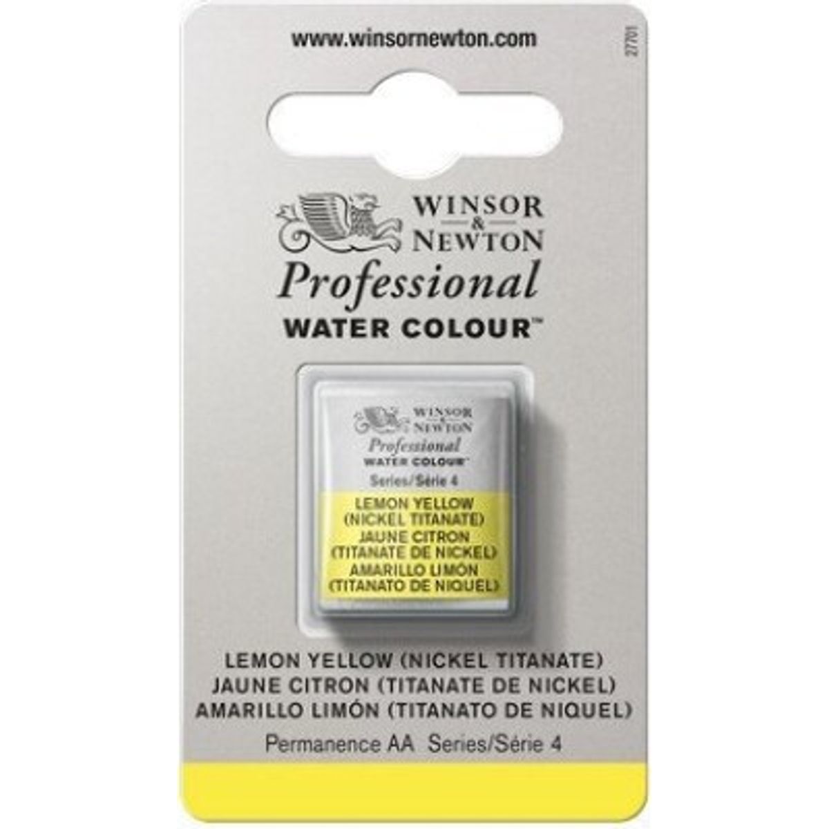 Winsor & Newton - Akvarelfarve 1/2 Pan - Lemon Yellow