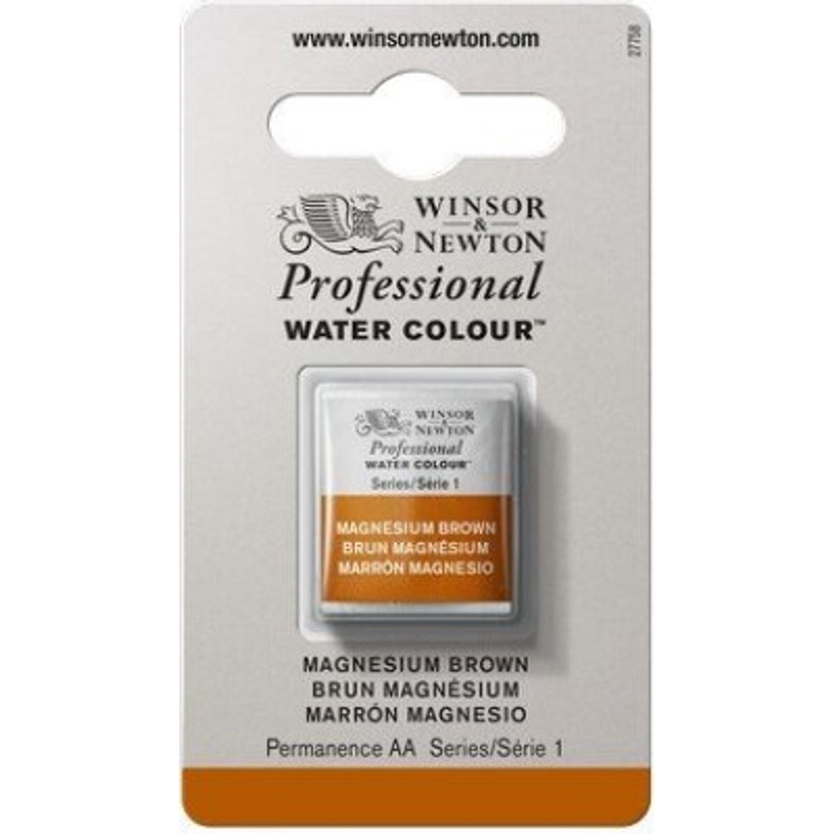 Winsor & Newton - Akvarelfarve 1/2 Blok - Magnesium Brown