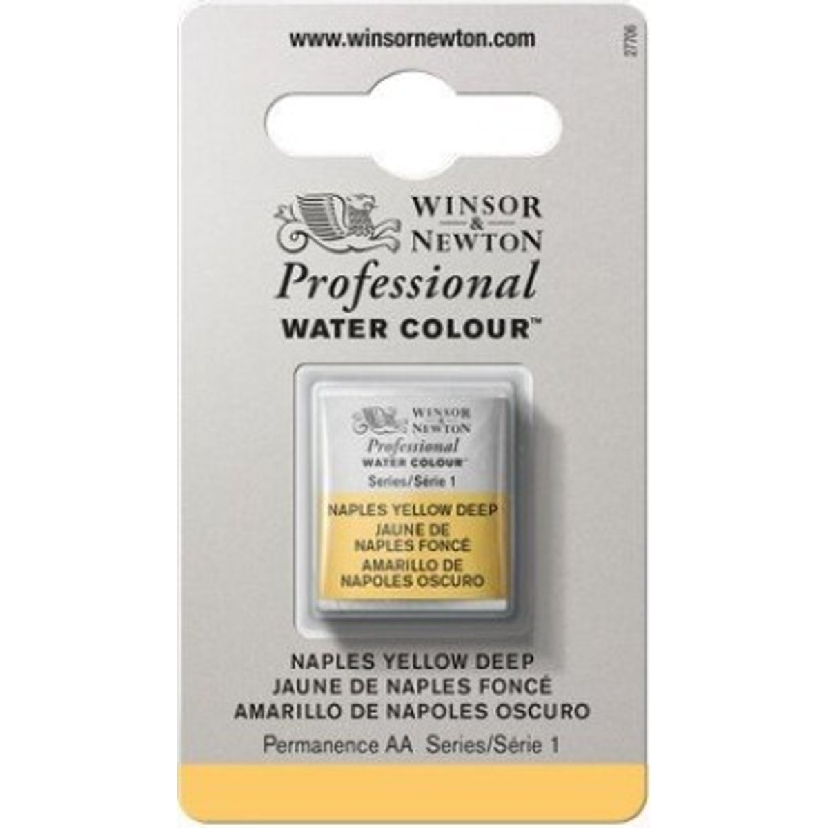 Winsor & Newton - Akvarelfarve 1/2 Pan - Naples Yellow Deep