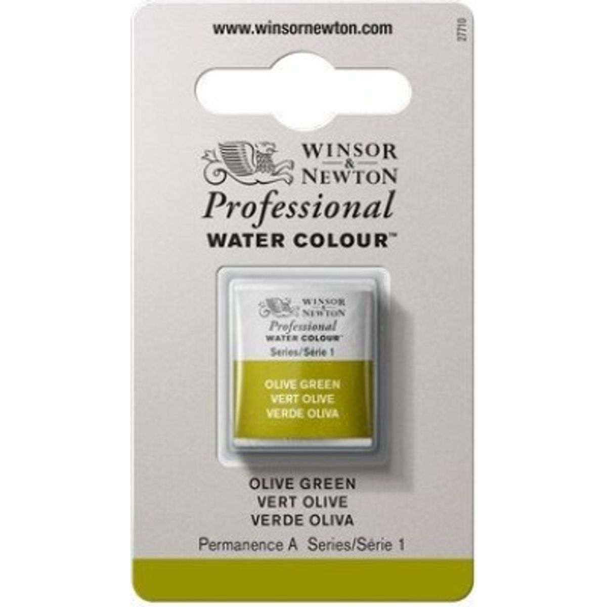 Winsor & Newton - Akvarelfarve 1/2 Pan - Olive Green