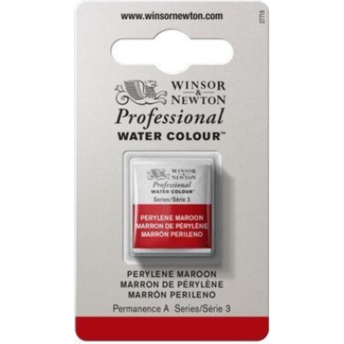 Winsor & Newton - Akvarelfarve 1/2 Pan - Perylene Maroon