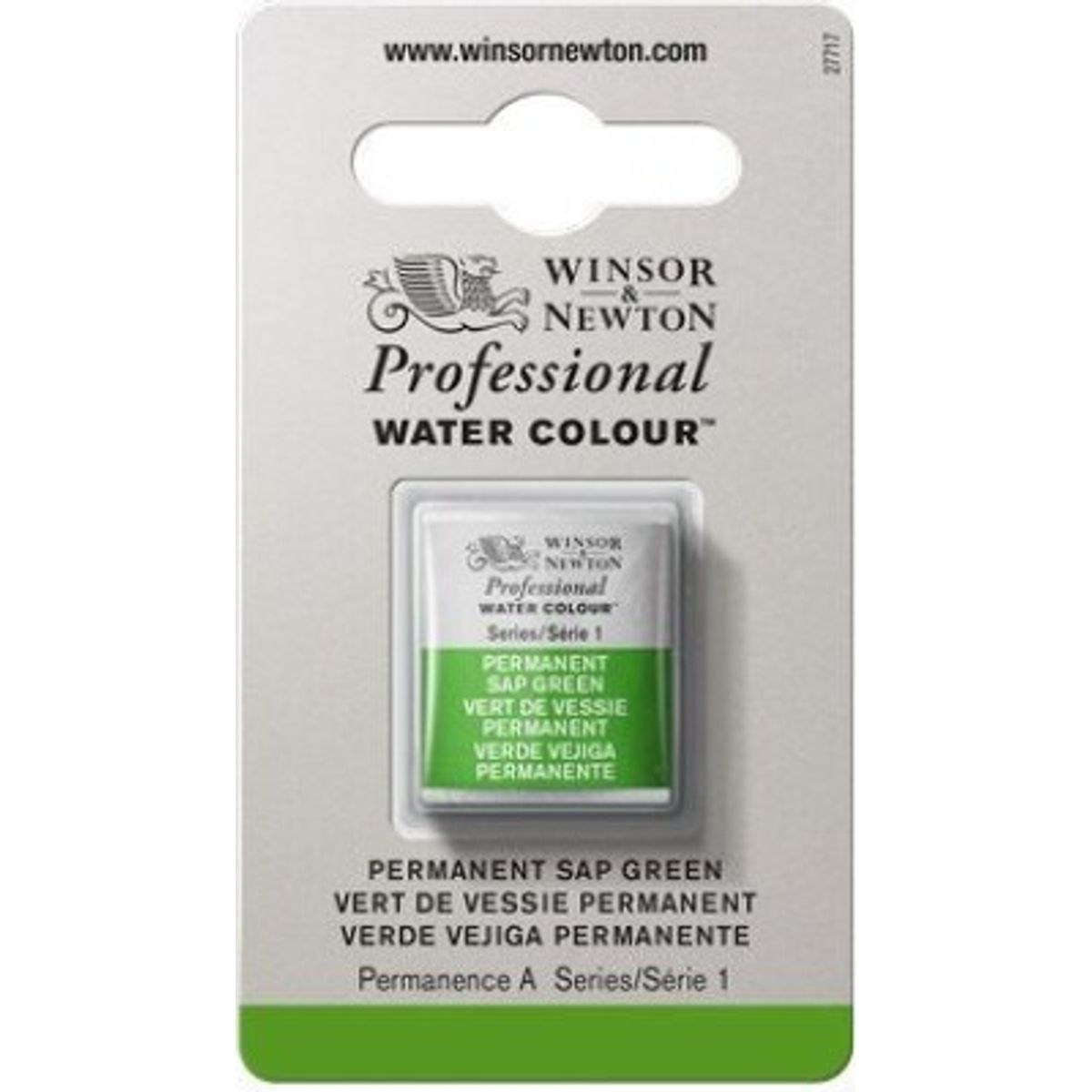 Winsor & Newton - Akvarelfarve 1/2 Pan - Permanent Sap Green