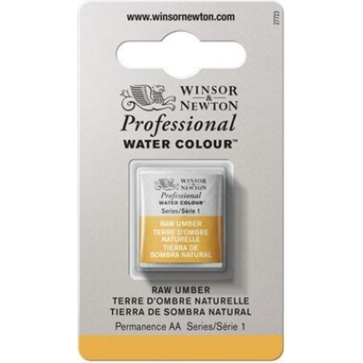 Winsor & Newton - Akvarelfarve 1/2 Pan - Raw Umber