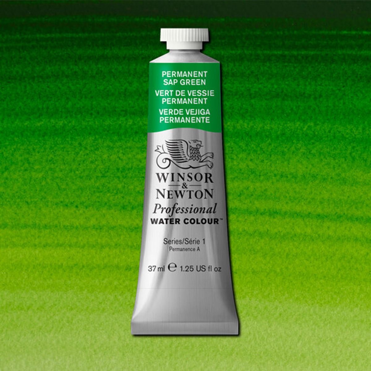 Winsor & Newton - Akvarelfarve - Permanent Sap Green 37 Ml