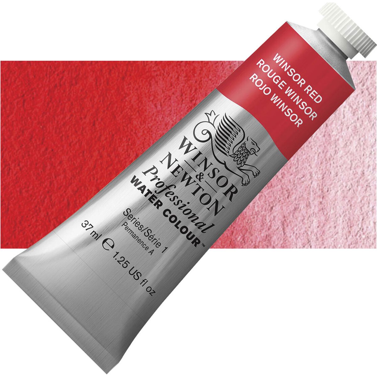 Winsor & Newton - Akvarelfarve - Winsor Red 37 Ml